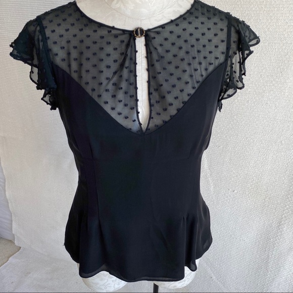 Anthro VTG 90s Witchy Woman Silk Faux Bustier Top - Picture 5 of 8